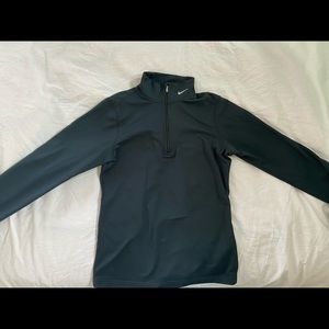 black nike quarter-zip